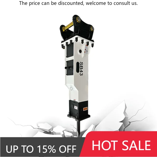 

Мини-экскаватор Yantai 6-9 тонн SB43 Тип коробки Сильный ударный экскаватор Гидравлический выключатель Молоток Каменные дорожные выключатели камней