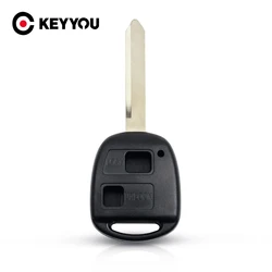 KEYYOU 2/3 Bottoni di Ricambio Per Auto Chiave A Distanza Caso di Borsette Per Toyota Yaris Avensis Corolla RAV4 Eco Camry Fob TOY47 Lama