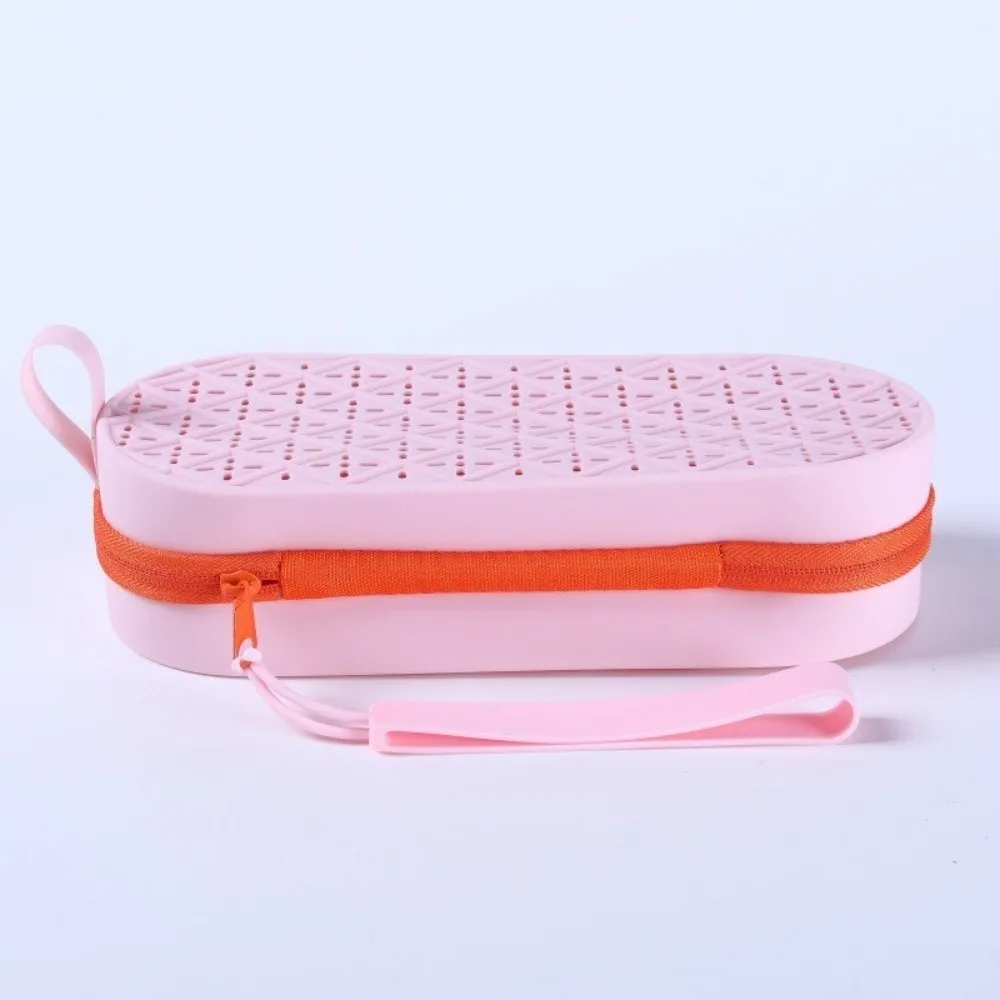 Durable Silicone Swimming Goggle Case Soft with Strap Glasses Protective Case Breathable Glasses Case for Students