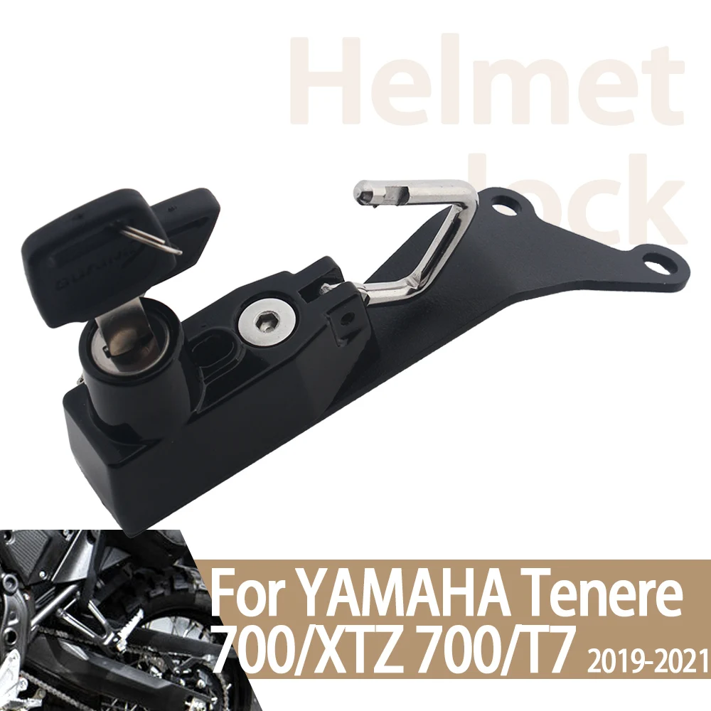 For YAMAHA TENERE700 T700 TENERE XTZ 700 Helmet Lock Motorcycle Helmets Security Anti-Theft Lock Rust-Proof Aluminum Accessories