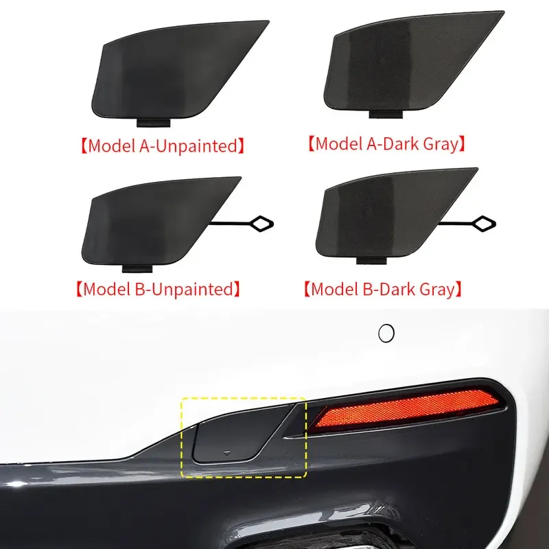 For BMW G30 2018-2020 Car Rear Bumper Tow Hook Cover Cap Black White  5 Series M Sport 520 523 530 535 540i M