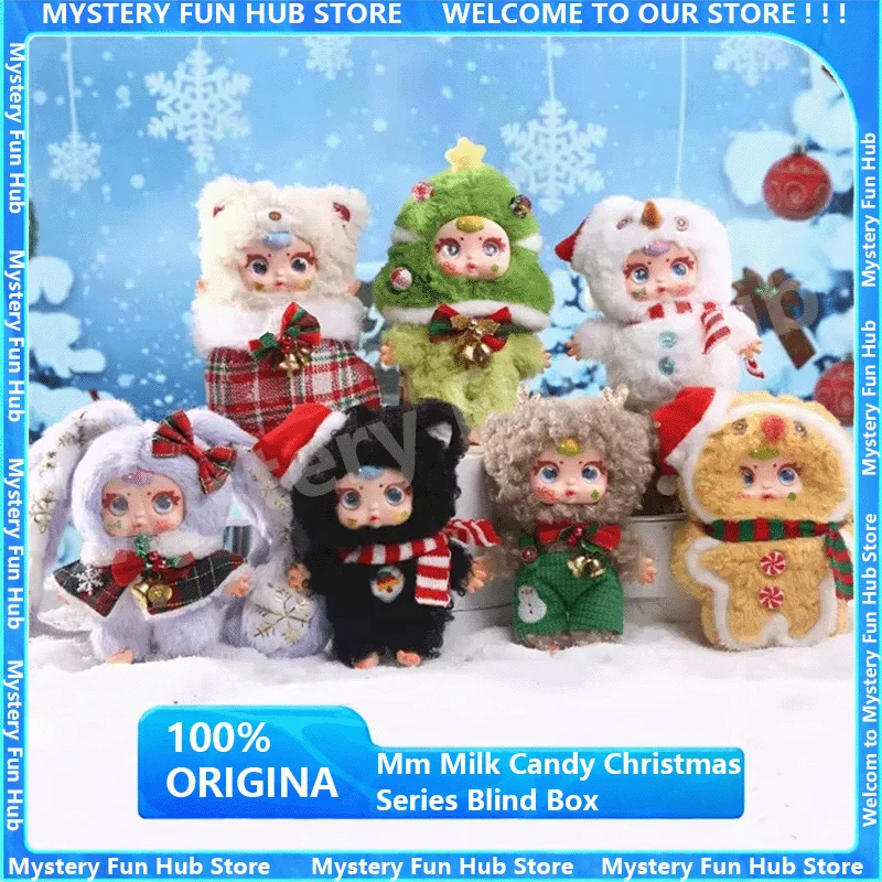 

Оригинальная рождественская серия Mm Milk Candy, виниловая плюшевая подвеска, слепая коробка, кукла, подарок, снеговик, аниме-фигурка, брелок, каваи, игрушки, подарки