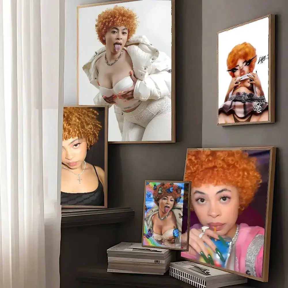 Fashion Bold Star I-Ice Spice Poster American Film Mural Home Childrens Room Wall Decor Print
