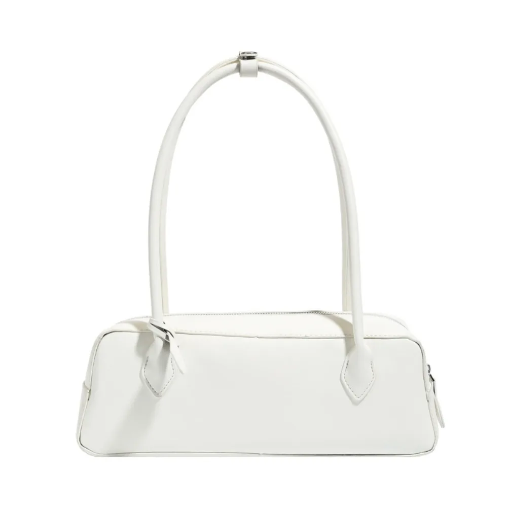 

Портативная элегантная французская сумка-палка в корейском стиле, водонепроницаемая сумка на плечо из искусственной кожи, однотонная высококачественная текстурированная сумка для подмышек, осень