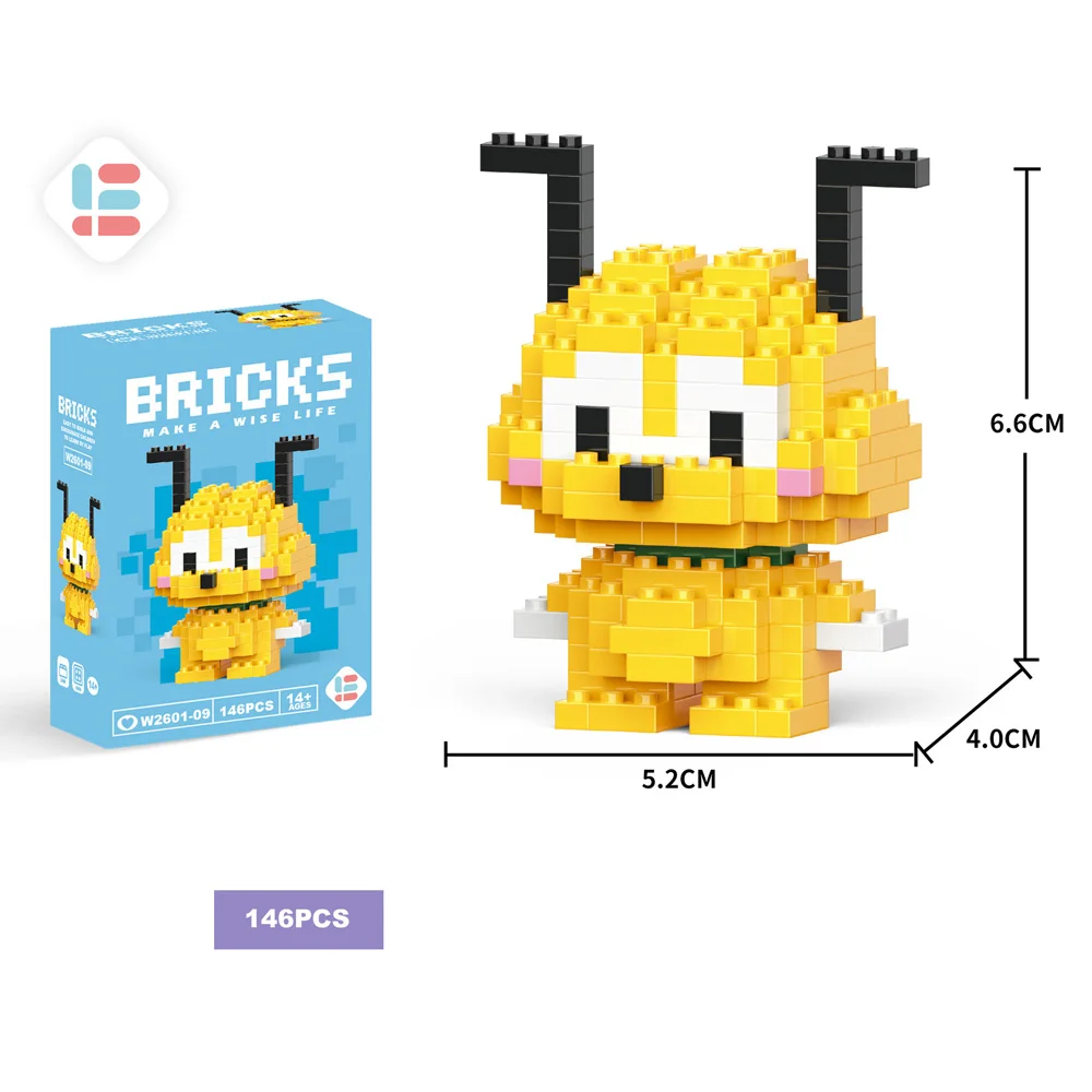 Anime Figure Building Blocks KuromiAction Figure Cartoon Building Blocks for Kids Toys for Lego Cute Hello Kitty 3D Puzzle Gifts