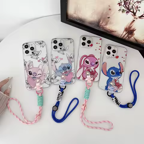 For Samsung Galaxy S8 S9 S10 S20 S21 S22 S23 S24 S25 Plus Ultra FE Flower Stitch Case With Rope