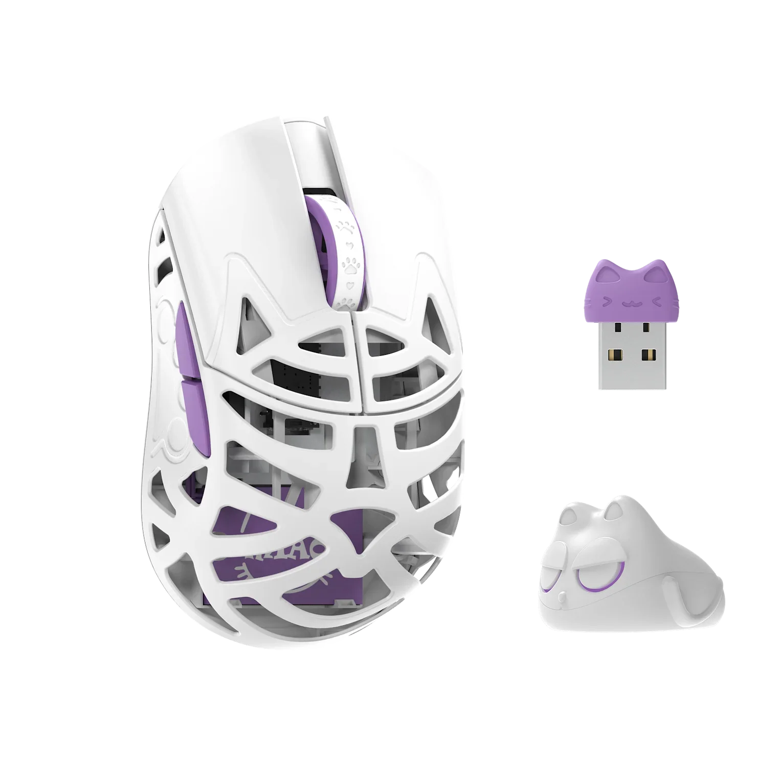 WLMOUSE Beast Miao Gaming Mouse Mewo Design RGB 8K Dongle