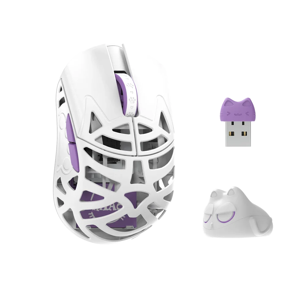 WLMOUSE Beast Miao Gaming Mouse Mewo Design RGB 8K Dongle