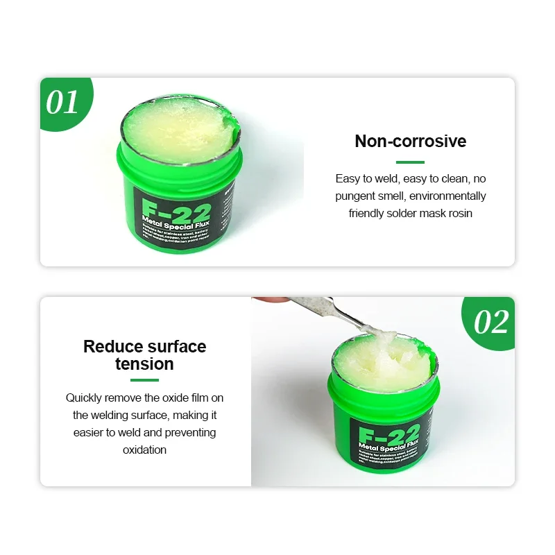 RELIFE F-22 MECHANIC Q60 Multifunction Metal flux Paste for Welding stainless Steel/Nickel Sheets/Copper/Iron Soldering Repair T