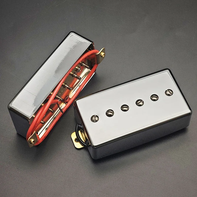 P90 Style Electric Guitar Pickups Single Coil Pickup N-50/B-52 Black/Gold/Chrome 6 Adjustable Screw Humbucker Size