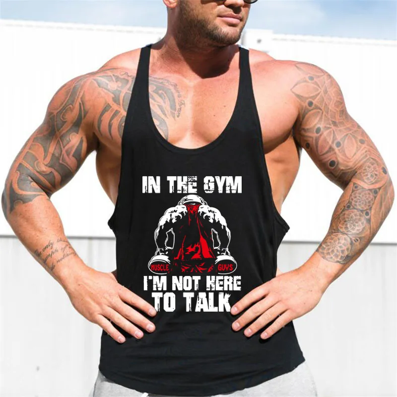 Brand Gym Mens Tank Top Vest Muscle Fashion Sleeveless Stringer Clothing Bodybuilding Singlets Fitness Workout Sportswear Shirt