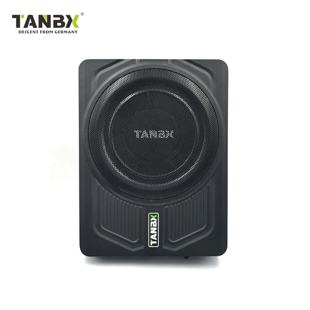 Subwoofer plano con imán de neodimio, subwoofer debajo del asiento, subwoofer para coche con amplificador TB-X10