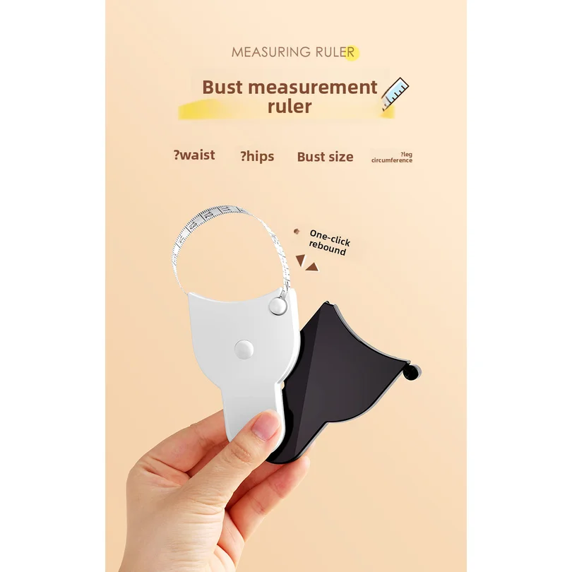 Auto Lock 150cm Medical Body Fat Tape Measure Centimeter Scale Sewing Ruler for Clinic Weight Monitoring