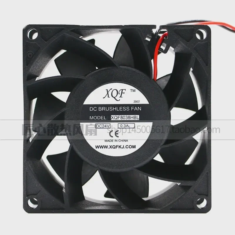Original XQF 8038 8cm XQF8038HBL 24V 0.3A High Airflow Inverter Cooling Fan for Electronic Equipment