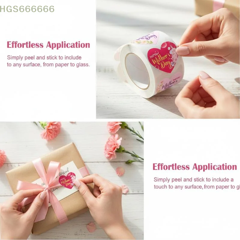 500Pcs Mothers Day Stickers Floral Labels for Gift Wrapping School Teacher Appreciation Party Events