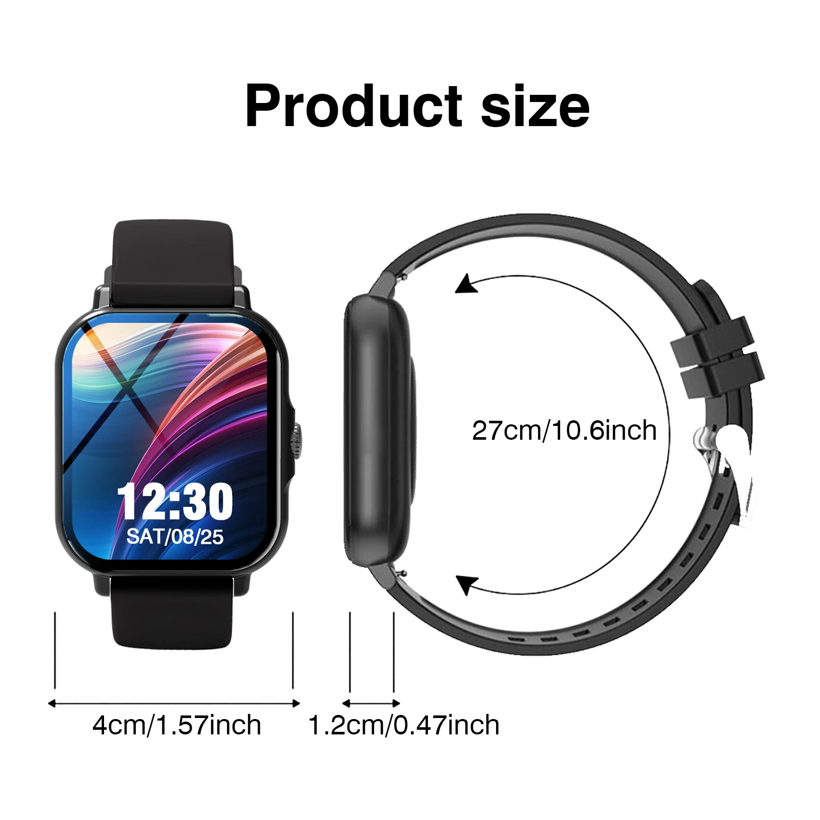 ساعة ذكية للرجال 2025 مزودة بخلفيات عالية الدقة وأشرطة مزدوجة (ستانلس ستيل + سيليكون)، أوضاع رياضية لمشغل موسيقى الاتصال اللاسلكي #6