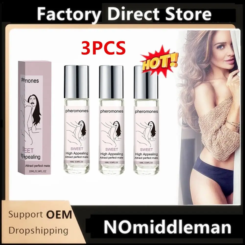 

3PCS Sex Long-lasting Pheromone Perfume Addictive Personal Pheromone Perfume Cologne Oil Fragrance For Women To Attract Men