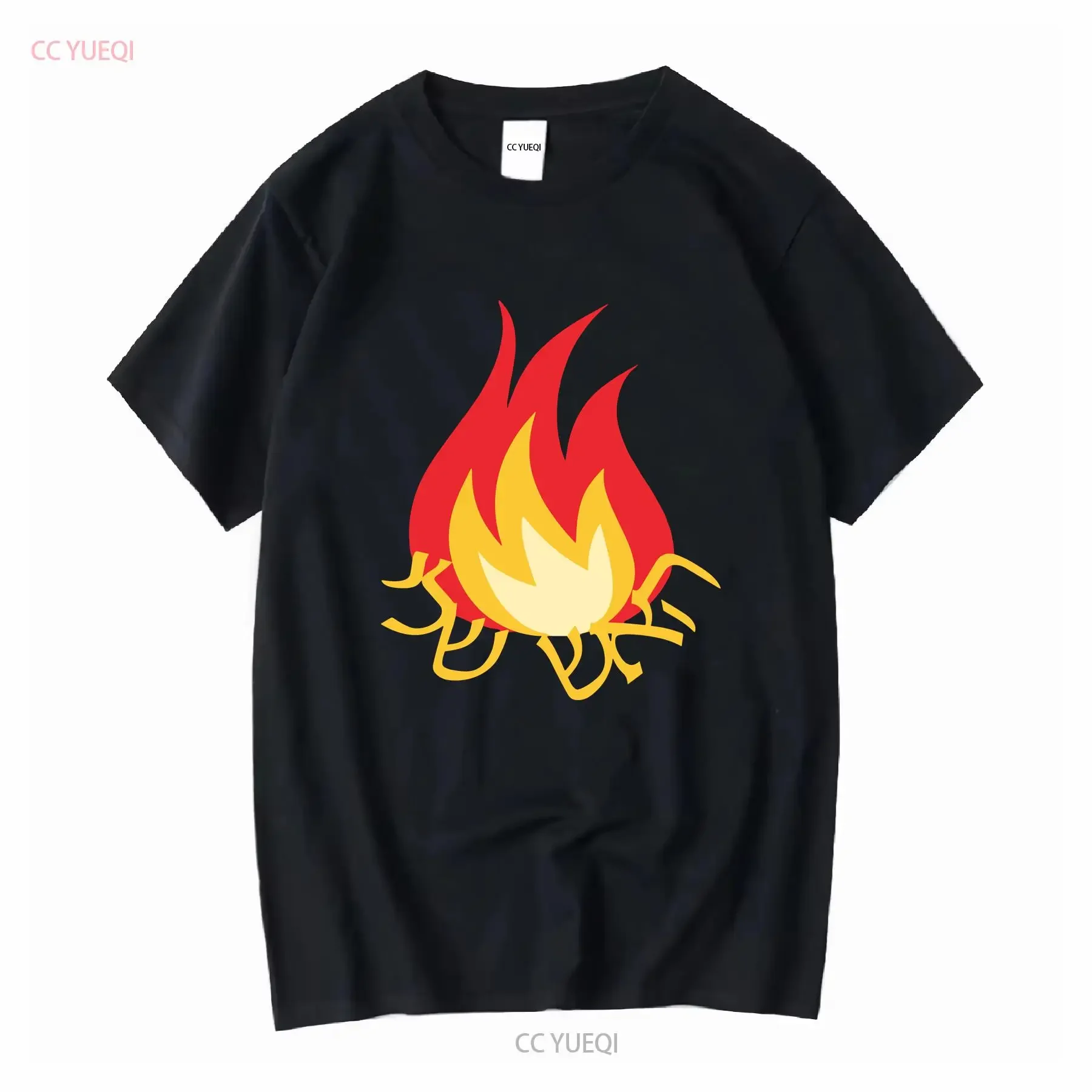 Camiseta unisex My fire Hebrew haesh sheli flame Algodón orgánico eco estilo de vida moda manga larga o corta vintage Lavado