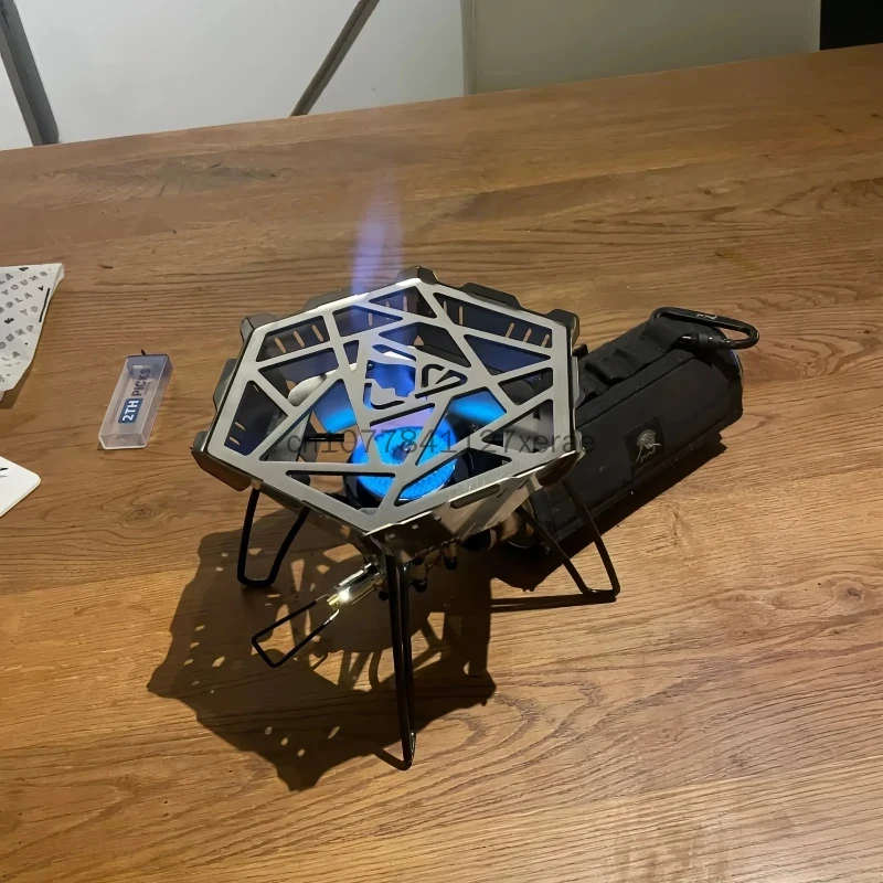 Outdoor card windshield Stainless steel fire energy-saving cover Removable windshield Camping furnace windshield