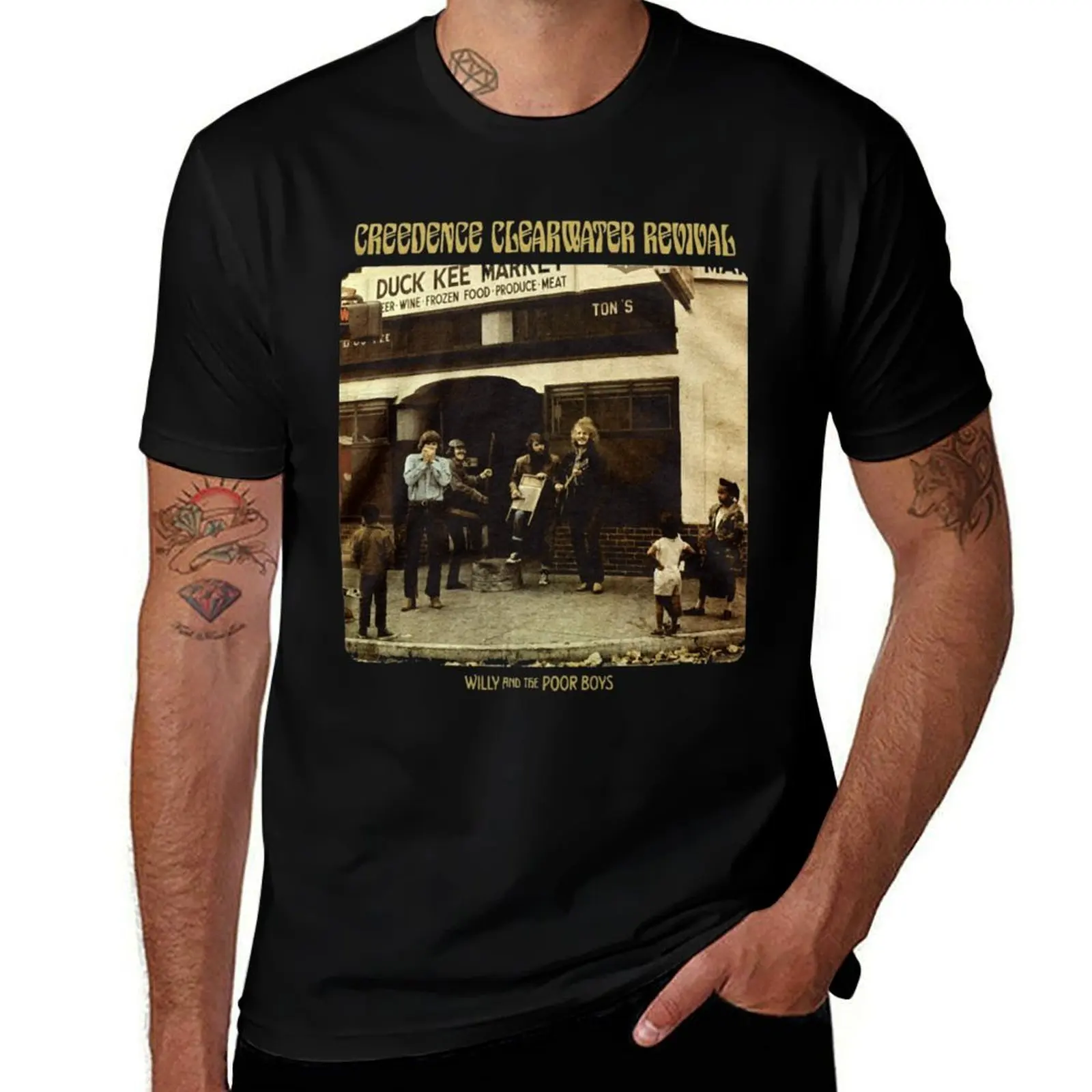 Creedence Clearwater T-Shirt Festival Casual Short Sleeve T-Shirt