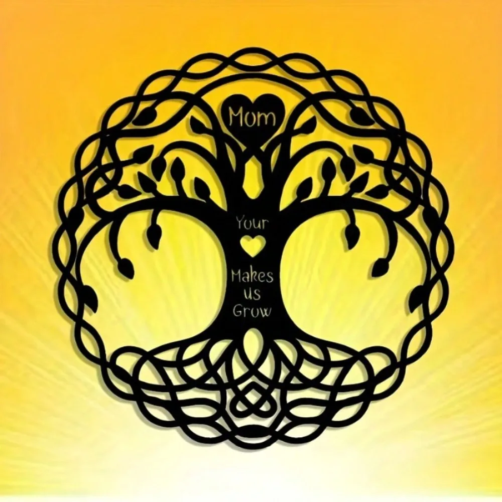 Décoration murale en fer « Arbre d'amour », art mural minimaliste réutilisable en métal, décoration contemporaine pour la maison, le bureau, le salon, excellent cadeau