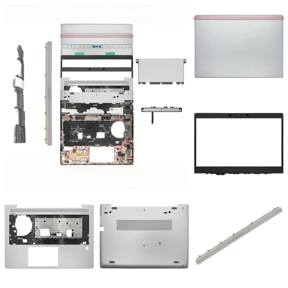 Elitebook 740 745 G6 840 G6 laptop LCD screen top cover, front panel, palm rest, hinge cover, bottom shell touchpad