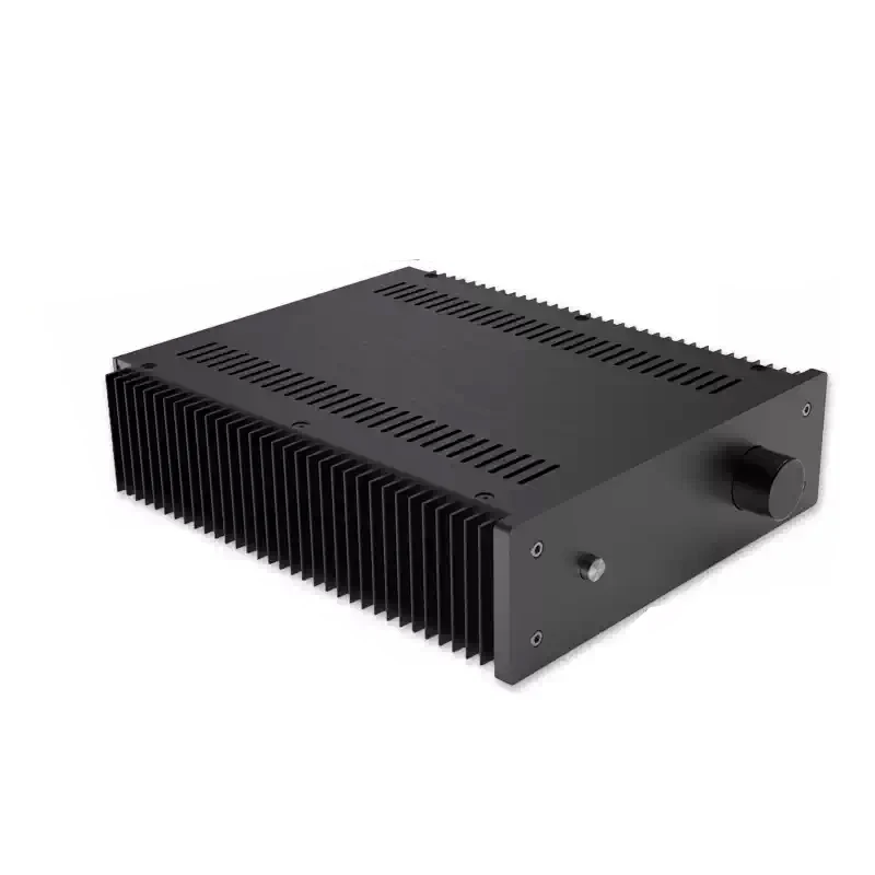 226.5*70*271mm All-aluminum Power Amplifier Chassis with Heatsink Switch Volume Knob AMP Enclosure DIY box
