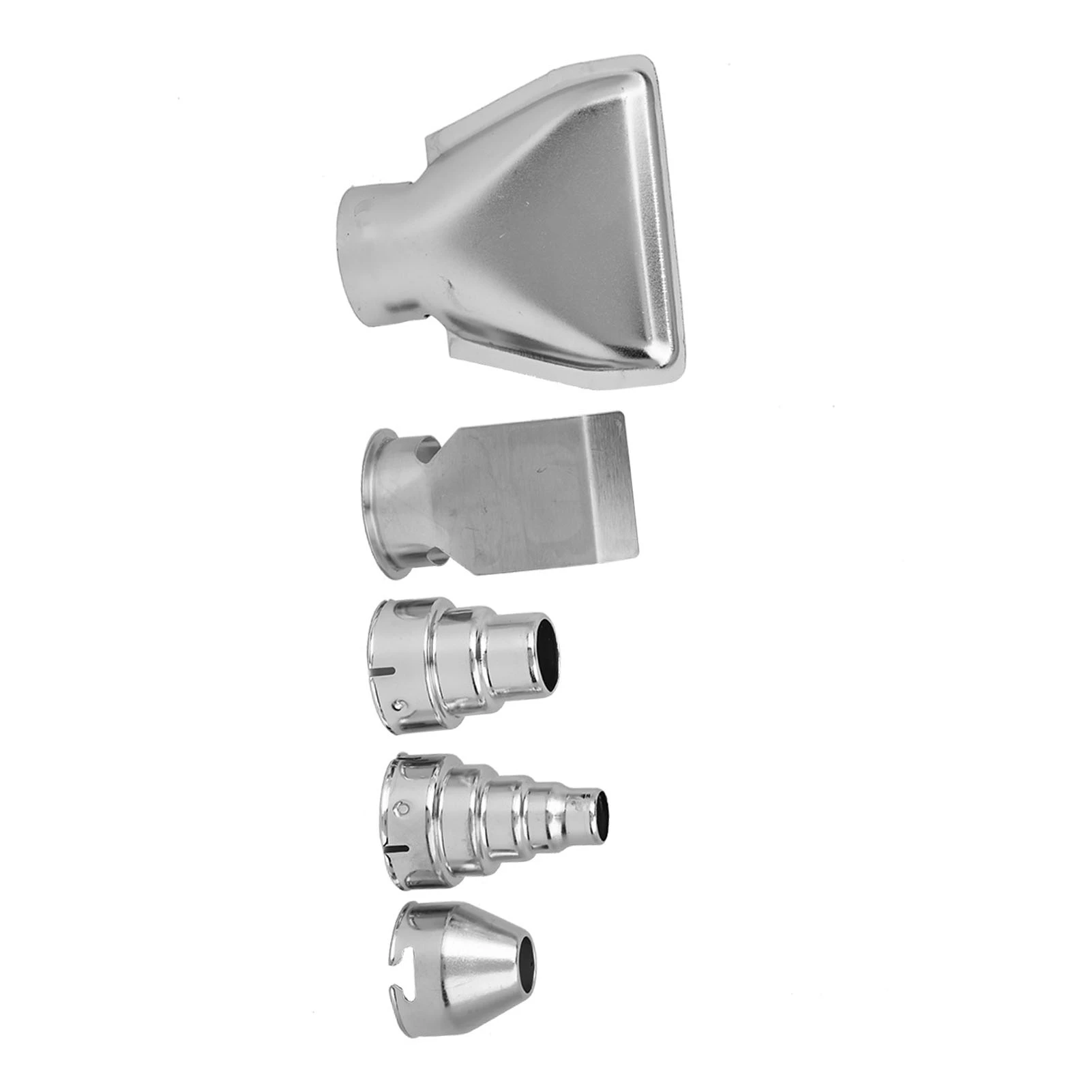 /Conjunto de bicos de pistola de ar quente de aço inoxidável, acessórios de soprador de calor, bico de pistola de ar quente, peças de pistola de ar quente, bico de pistola de calor