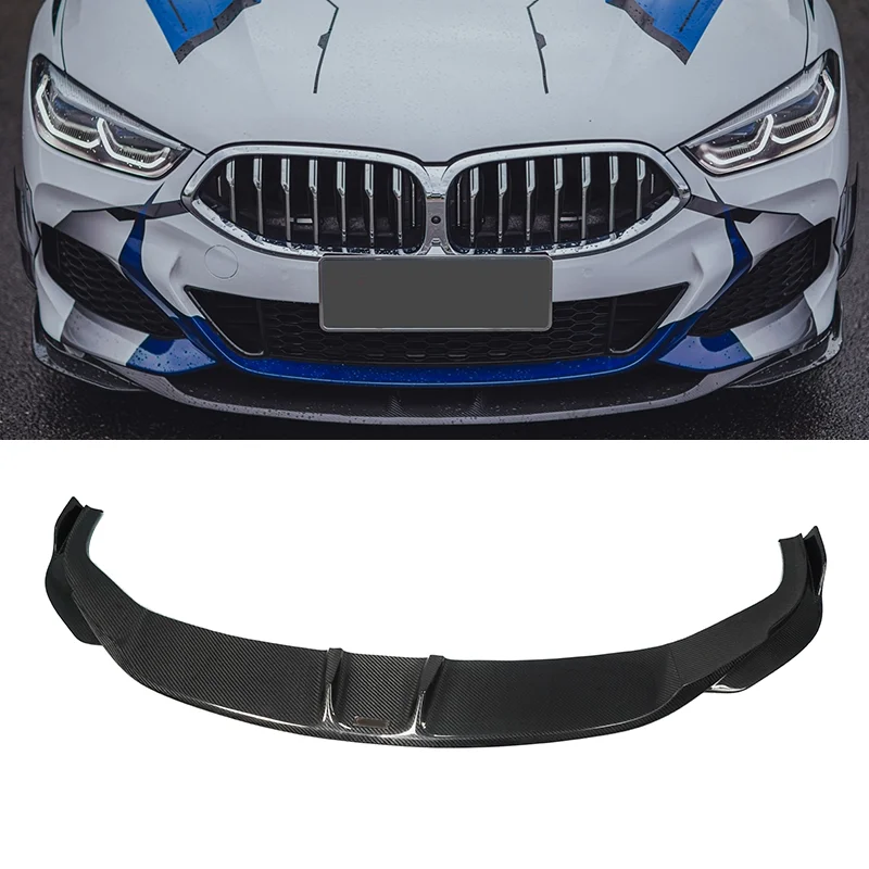 

Dry Carbon Fiber Fibre Bodykit Front Lip Splitter Fit For BMW 8 Series G16 840i 2019 2020 2021 2022 2023，100% tested well