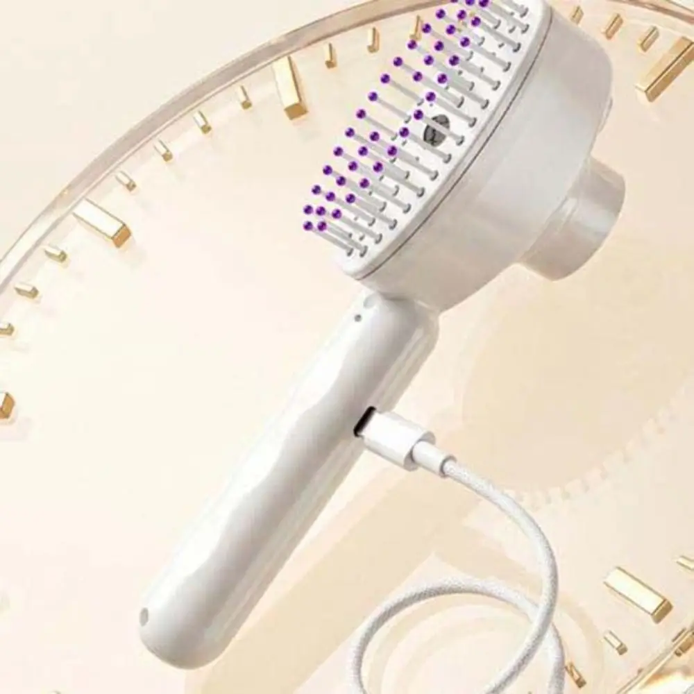 Multi-Function Red Light Spray Massage Comb Hair Care Anti-Frizz Large Tank Electric Spray Hair Brush One-Key Clean Anti-Static