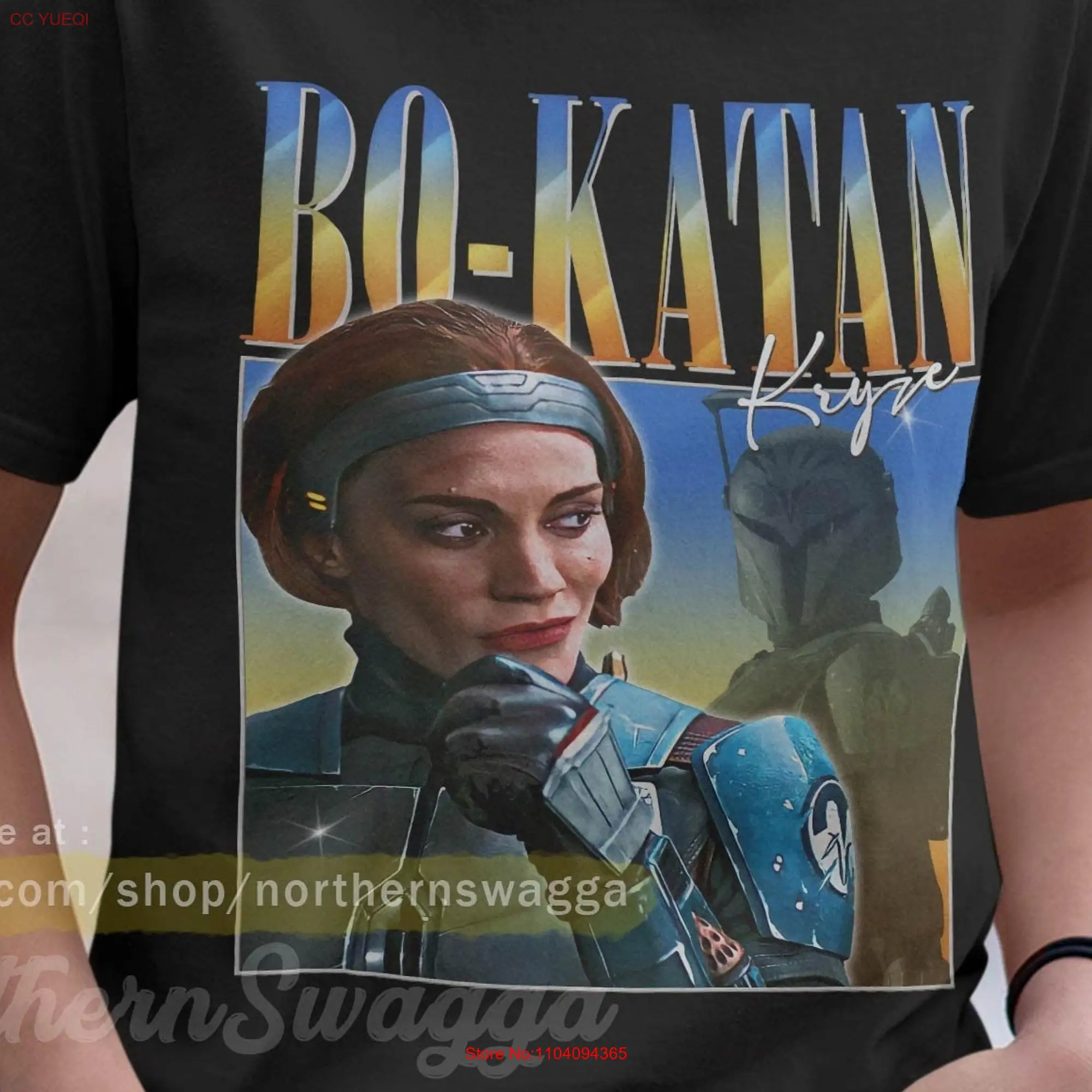 Футболка Bo Katan kryze, крутая футболка с постером в стиле ретро 90-х годов, с длинным или коротким рукавом, 366