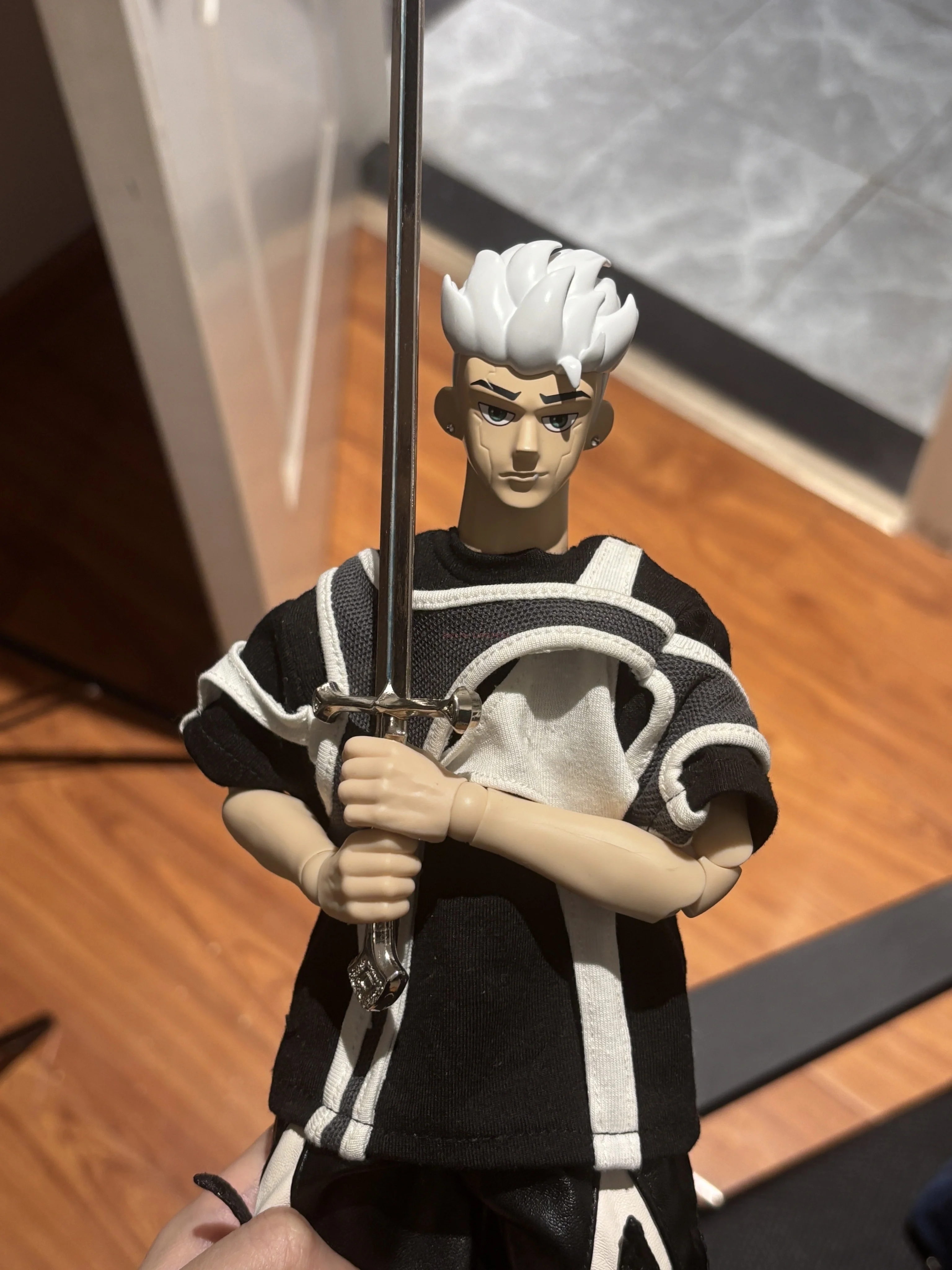 

In Stock Goon Original 1/6 Dawn Silver Scar Ye Fan C Boy Trendy Doll Joint 12inch Full Set Action Figure Model Toys Gift