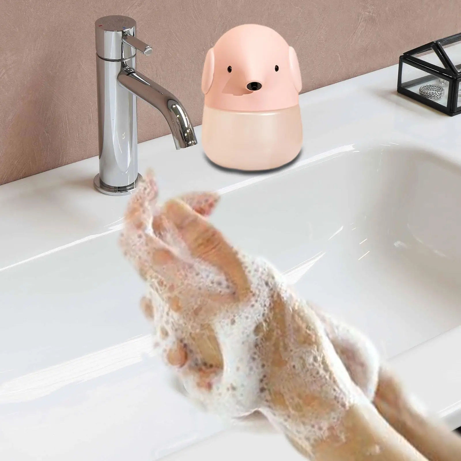 

Automatic Soap Dispenser Liquid Soap Dispenser 300ml Refillable with Motion Sensory Foaming Hand Washing for Bathroom Hotel