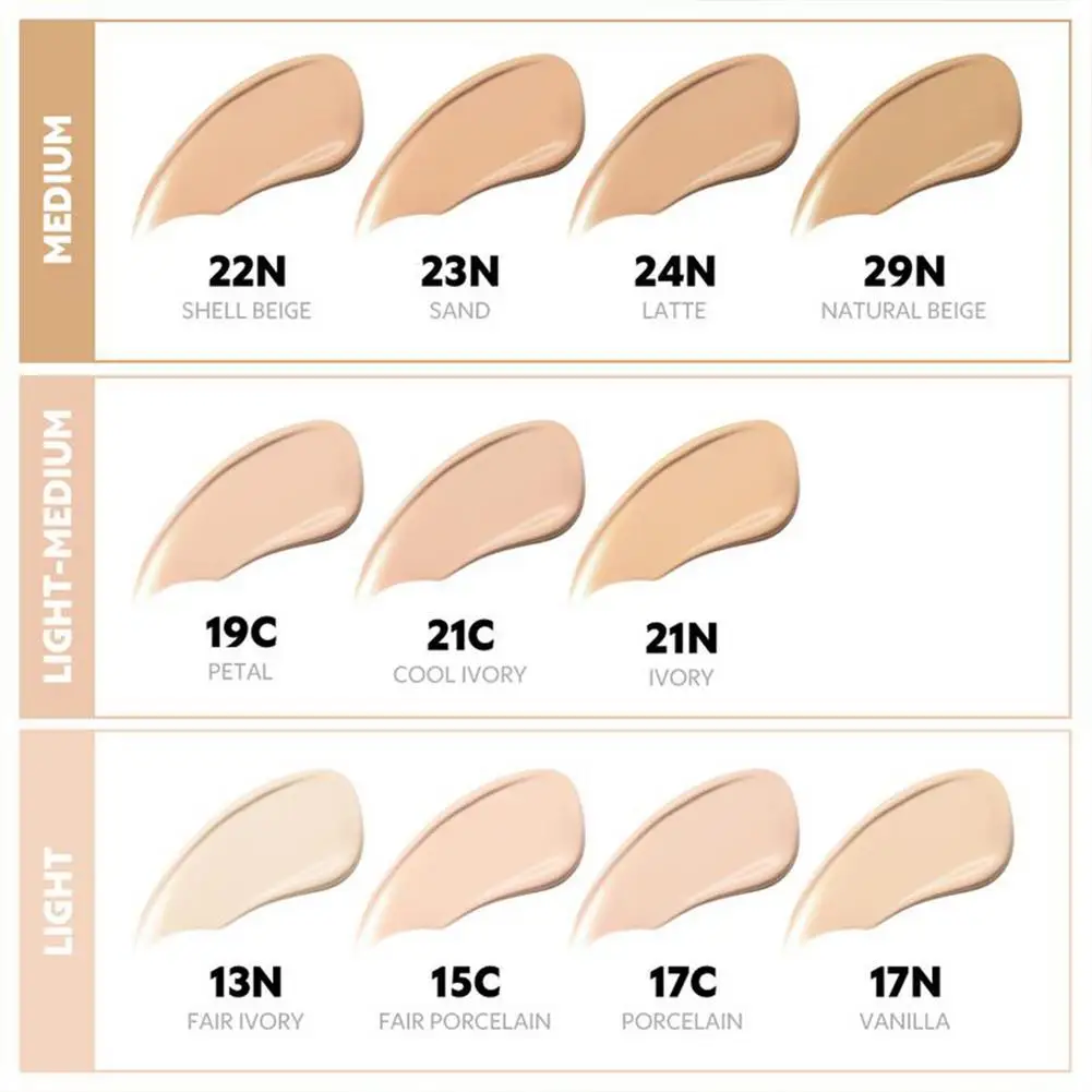 وسادة هوائية للتحكم في الزيت من BARVENA تنظم إخفاء الزهم ويخفى العيوب وتغطية عالية ولكن مظهر طبيعي للارتداء طوال اليوم #6