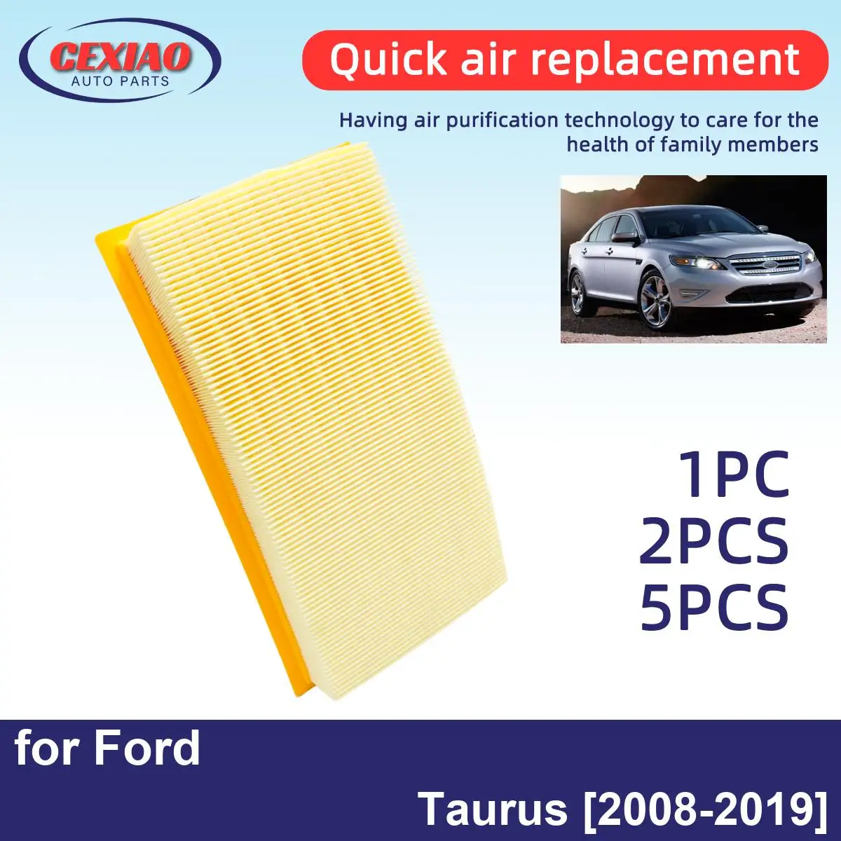 1pc 2pcs 5pcs Air Creator Engine filter Filter For Ford Taurus 2008-2019 High cost performance CA10242 7T4Z-9601-A