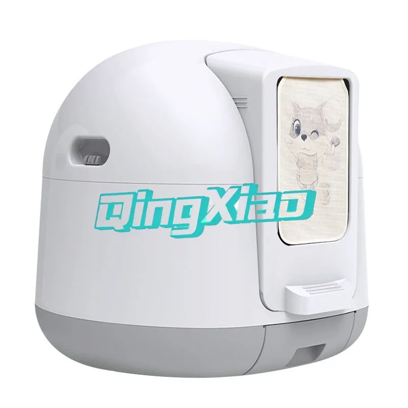 

Large Automatic Cat Litter Box Electric Toilet Odor Control IR Sensor Silent Operation Anti Scatter Enclosed Scooper Home Use