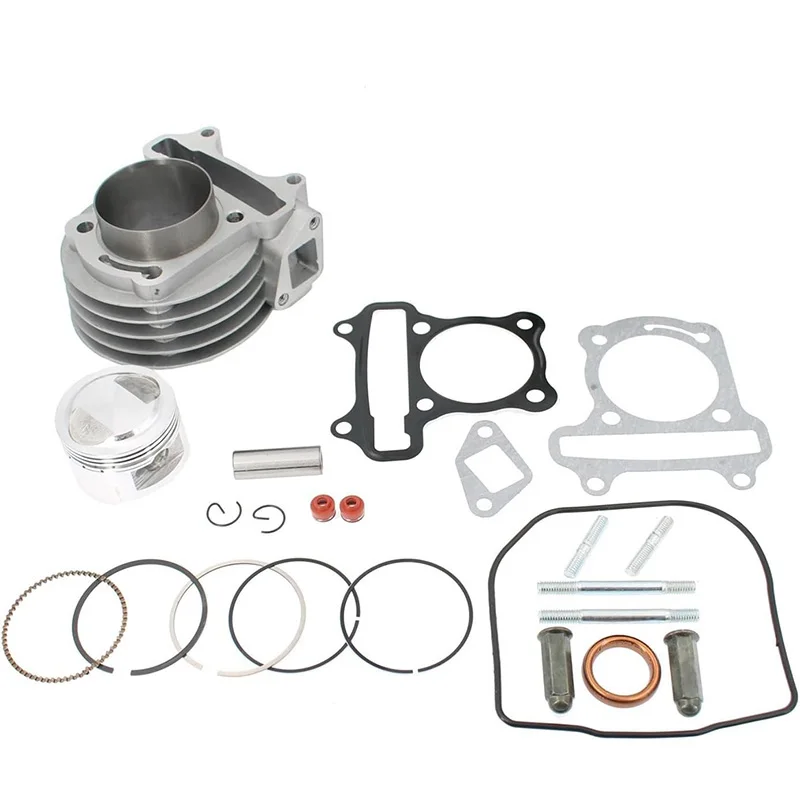 4 จังหวะ GY6 50cc ถึง 80cc 47 มม.กระบอกสูบเครื่องยนต์ Rebuild Kit 139QMB 139QMA แหวนลูกสูบ Go Kart ATV สกู๊ตเตอร์ Moped