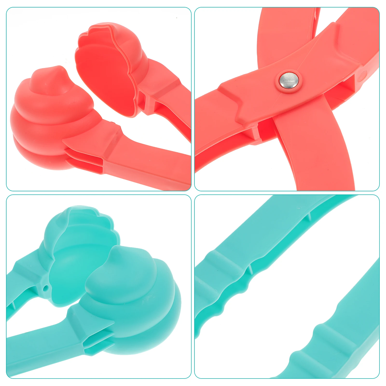 

2pcs Beach Clipper Maker Tool Plastic Sand Snow Toy Portable Clamp Poop Shaped Tool Outdoor Kids