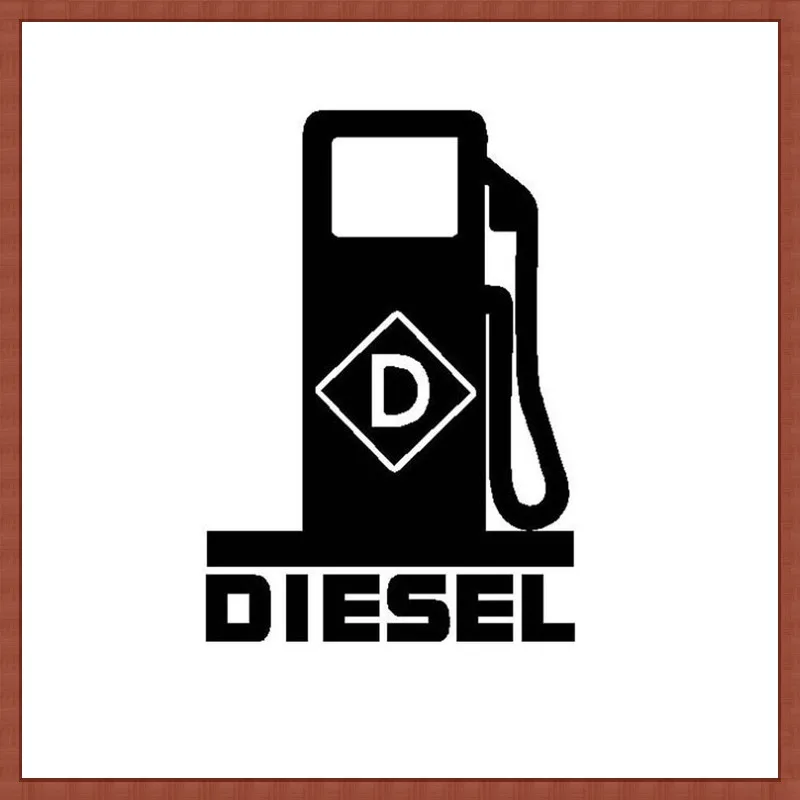 17.78x10.16cm DIESEL Fuel Pump LOGO  Vinyl Decal Sticker  Fumes Truck Stacks MUD 4X4 Turbo  PVC KK