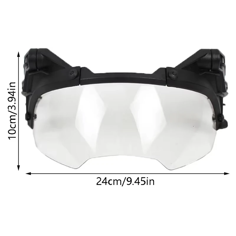 BOOIU casque tactique lunettes réglables OP lunettes pour casque rapide 90 degrés détachable chasse CS jeux lunettes de Protection