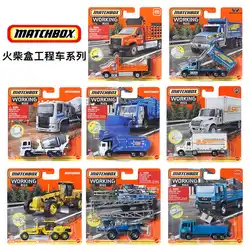 Mattel-Matchbox Car Working Rigs Diecast Toys for Boys, Road Grader, Crop Sprayer, Truck Van, Vehicles Models, Birthday Gift, 1/64