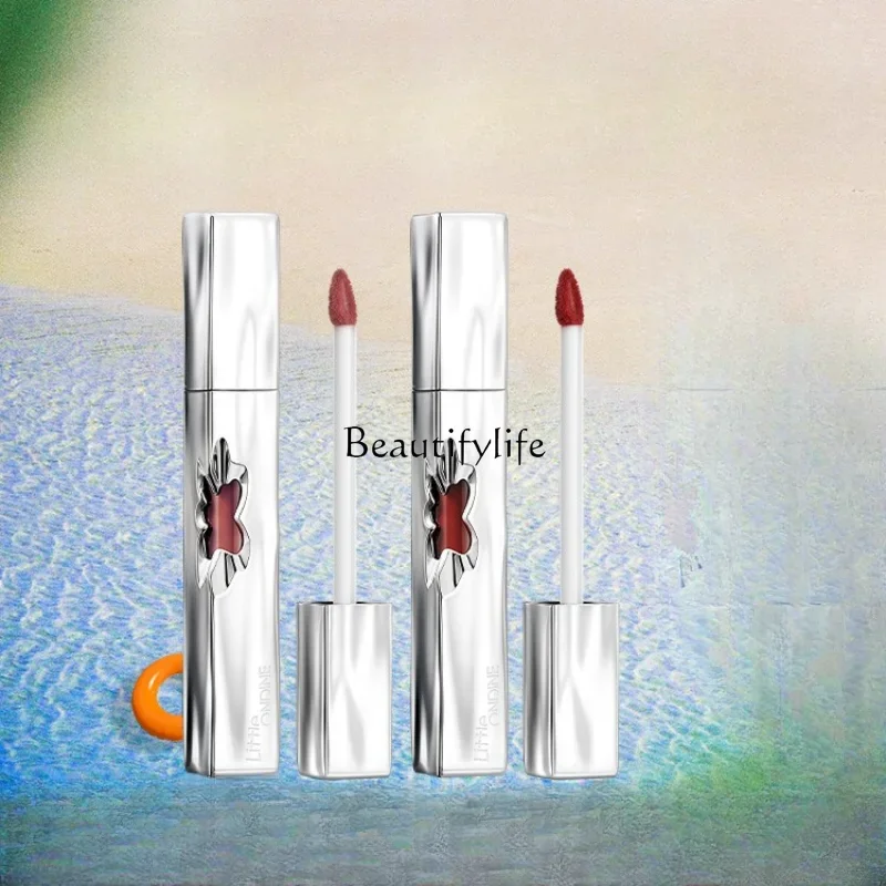 

Flower Heart Lip Mud Matte Velvet Matte Lip Lacquer Lipstick White Lasting