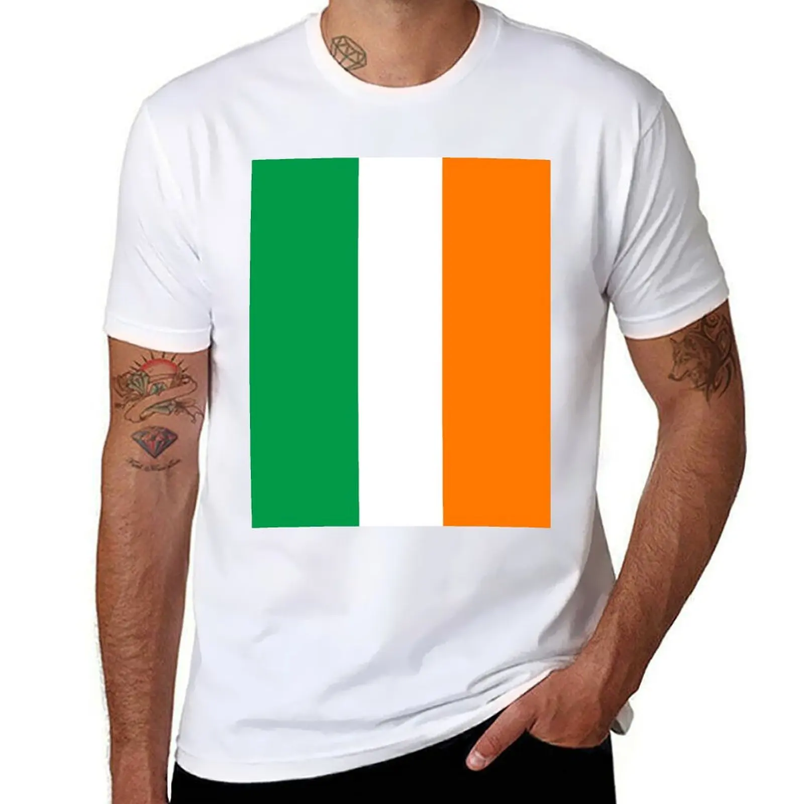 Flag of Ireland - Irish Flag T-Shirt Basic Breathable Solid Color T-Shirt