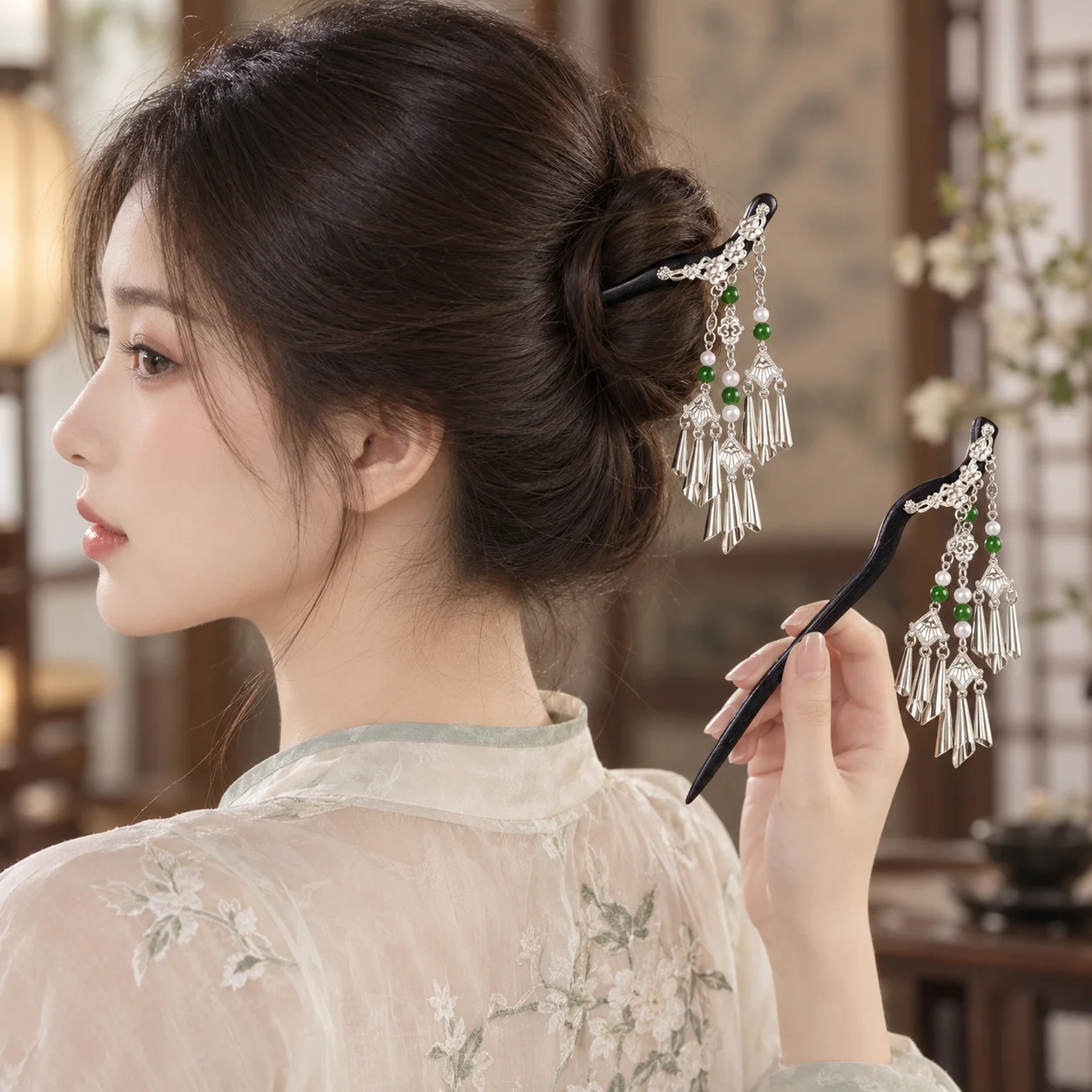 Gümüş Uçlu, Yeşim Taşlı, Uzun - Travel Hair Accessories incelemesi ve fiyatı