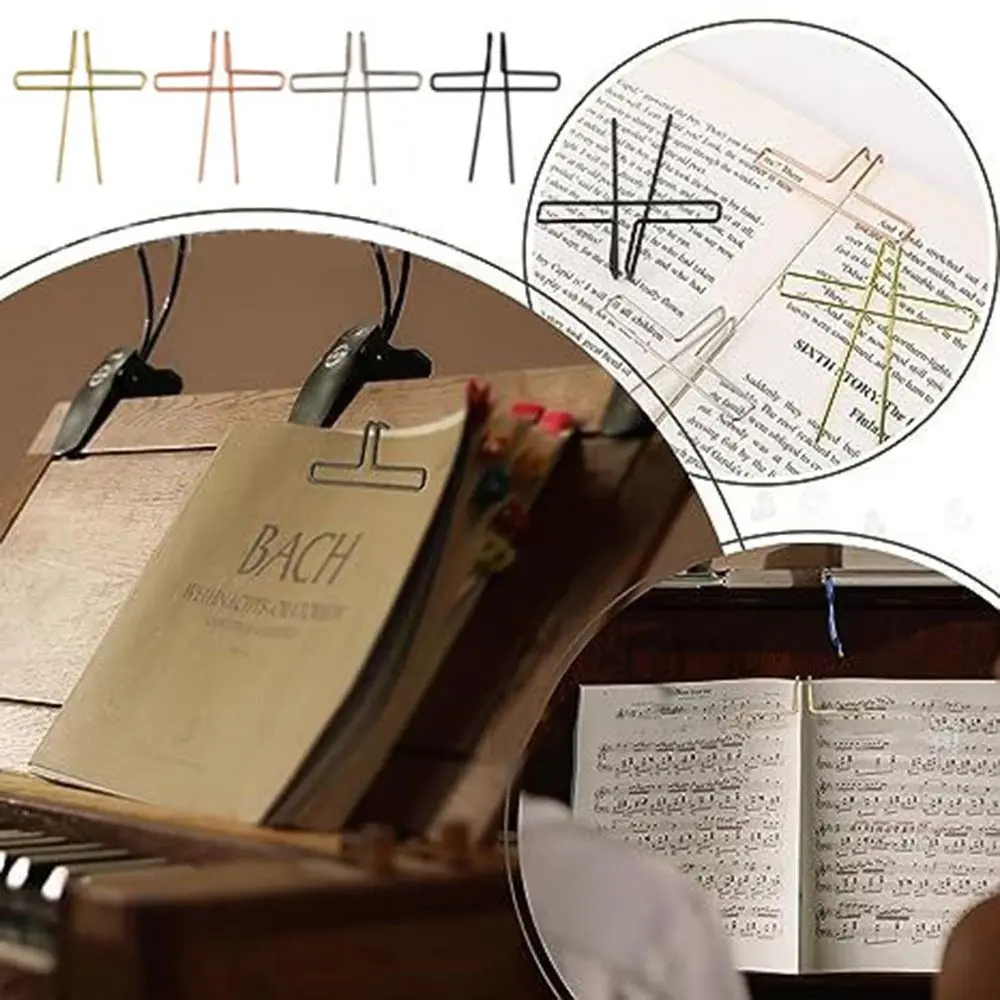 금속 음악 북 클립, 할로우 아웃 페이지, 거치대 피아노 스탠드, 연설 초안, 요리 레시피, 잡지 신문, 노래 북 클립