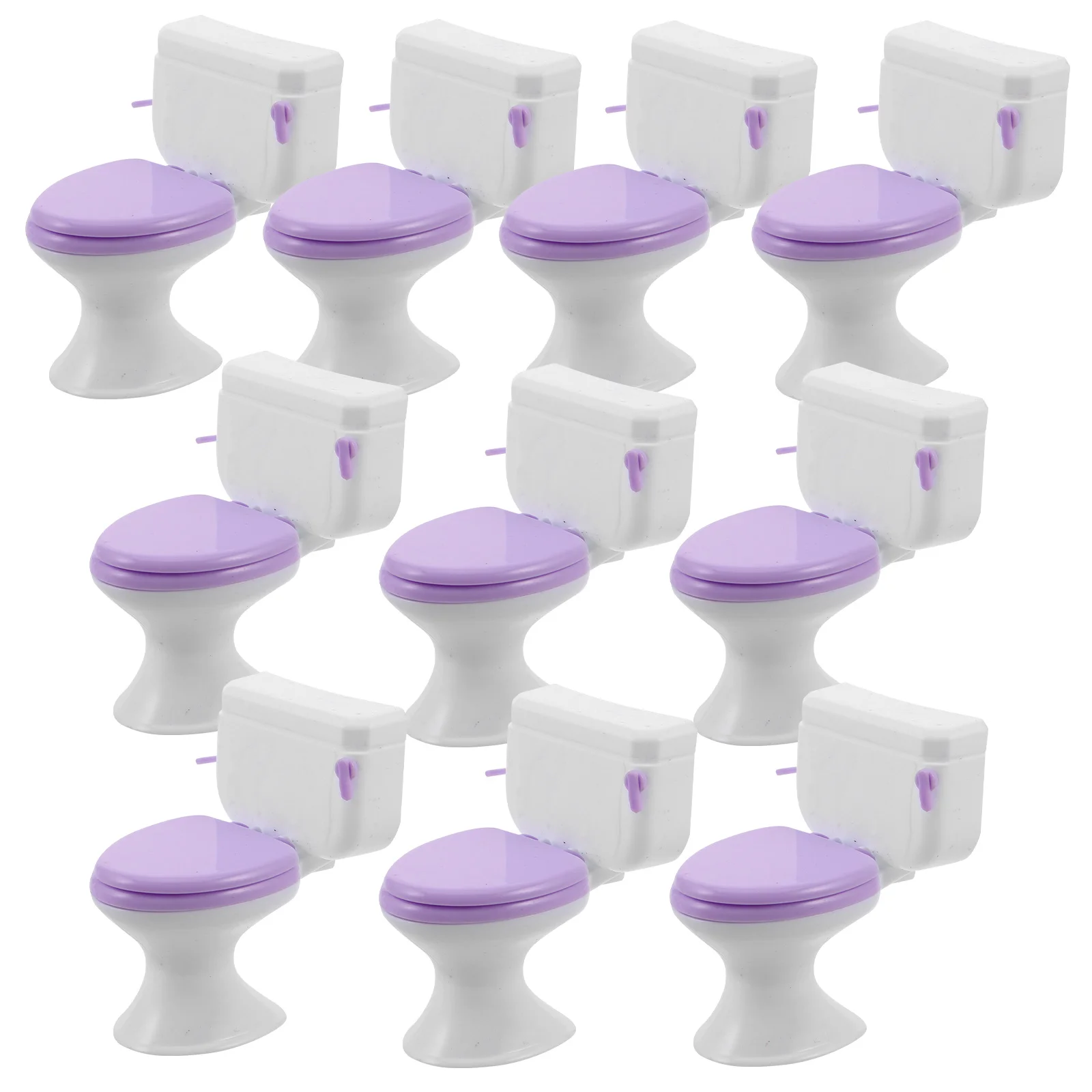

House Mini Toilet Dollhouse Bathroom Toy Furniture Plastic Miniature Accessories for Simulated