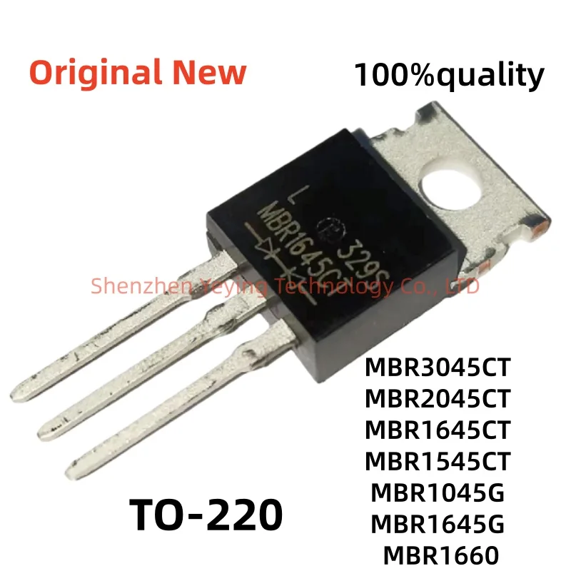 10Pcs/Lot 100% New Mbr3045Ct Mbr2045Ct Mbr1645Ct Mbr1545Ct Mbr1045G Mbr1645G Mbr1660 To-220