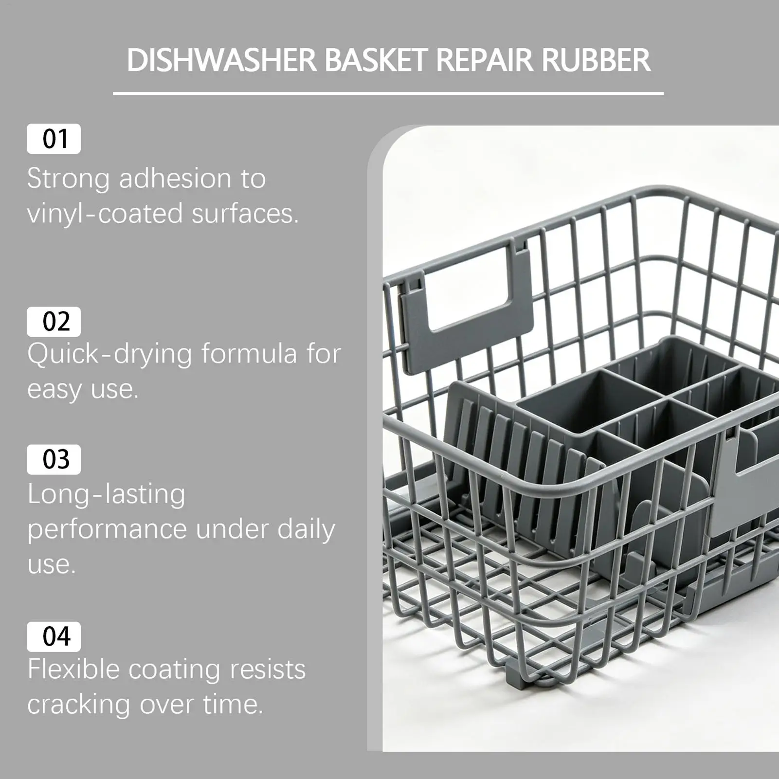 Dishwasher Rack Repair 30ml Rubber Rust Remover Coating Tine Restorer Paint For Home Kitchen Appliance Basket maintenance