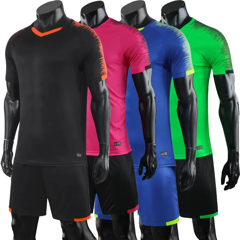 New Blank Custom Adult Kids Soccer Jersey Set Football Kit Men Child Futbol Training Uniforms Set De Foot Team Customized