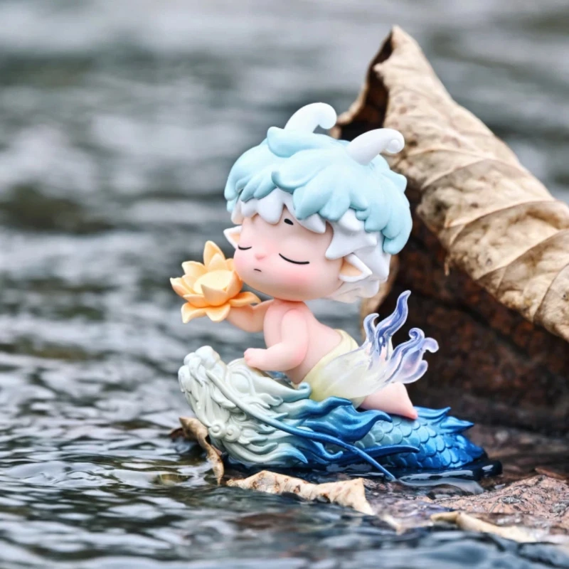 

Подлинная фигурка Heyone Mimi в китайском стиле «Весли горы и реки», модная игрушка, украшение для рабочего стола, загадочная коробка